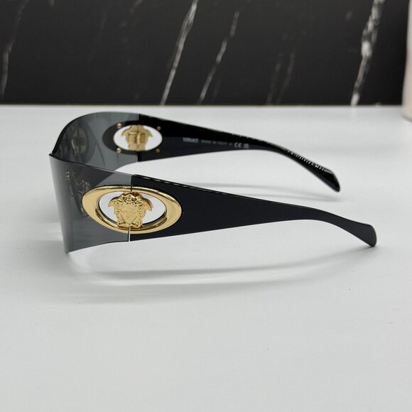 NEW VERSACE VE2280 1002/87 UNISEX BLACK VERSACE SUNGLASSES VE2280 100287 - Picture 7 of 12